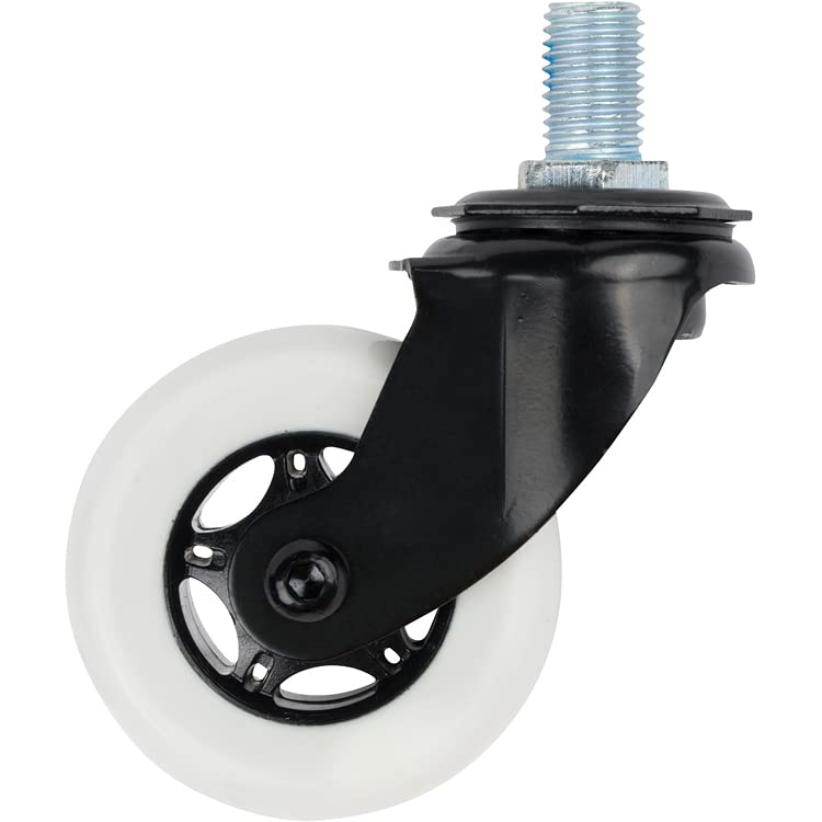 Precision Auto Products Caster Wheel for Razor Crazy Cart - Premium Replacement 76mm x 30mm Wheel for Crazy Cart, CC XL and DLX - Complete Caster Front/Rear Wheel Assembly - Razor Part W25143461058 - Image 1